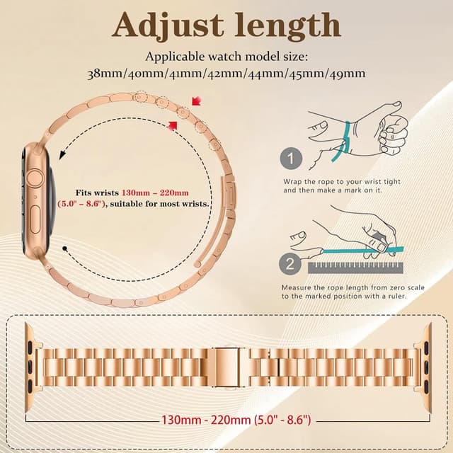 Detalle 1 de MaEiol stainless steel Apple Watch strap