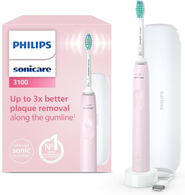 Detalle de Philips Sonicare 3100 HX3673/11 cepillo sónico, rosa chicle
