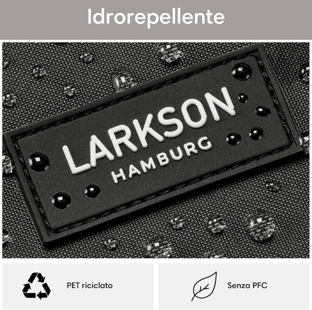 Thumbnail 6 de LARKSON Zaino Scuola Grigio Leo No 3 da 15L, idrorepellente (fino a 15,6”)