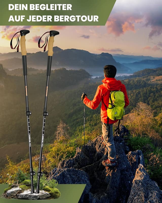 Detalle 2 de ALPENWERT Wanderstöcke Teleskop 190 g