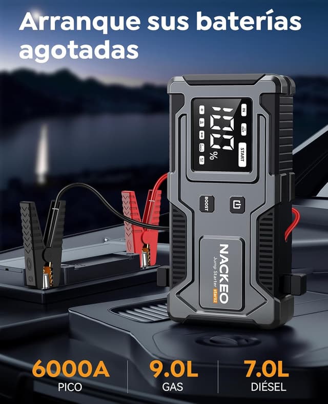 Thumbnail 1 de Arrancador de Coches 6000A 20.000mAh