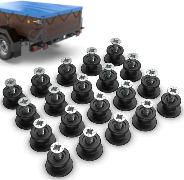 Thumbnail 6 de Tarpofix Planenhaken rund inkl Anhängernieten 20 Stück