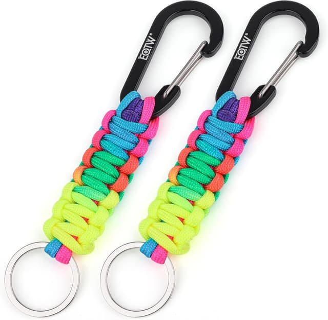 Thumbnail 6 de Paracord Schlüsselanhänger Karabiner 6,1 Zoll