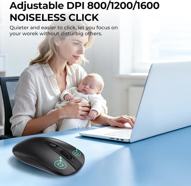 Detalle de Wireless Mouse 2.4G Slim Portable 1600 DPI