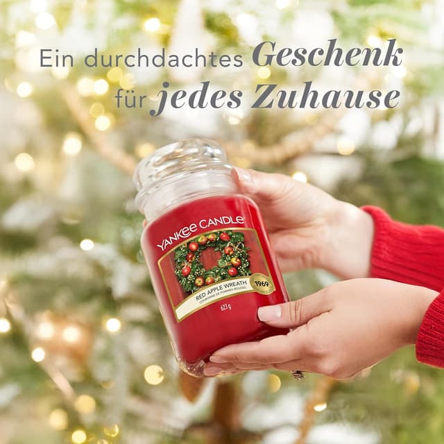 Thumbnail 6 de Yankee Candle Duftkerze Red Apple Wreath Glas