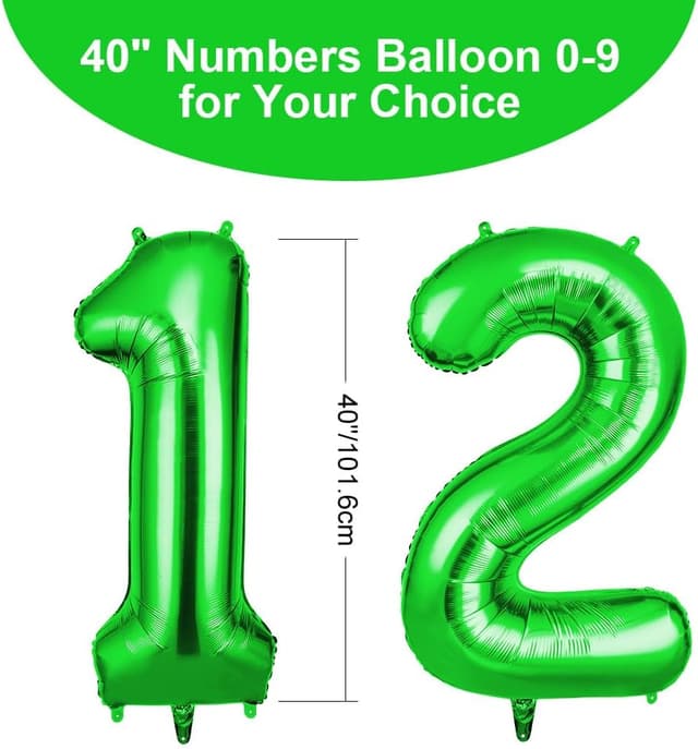 Detalle 2 de OFFCUP Ballon anniversaire 12 ans 101 cm