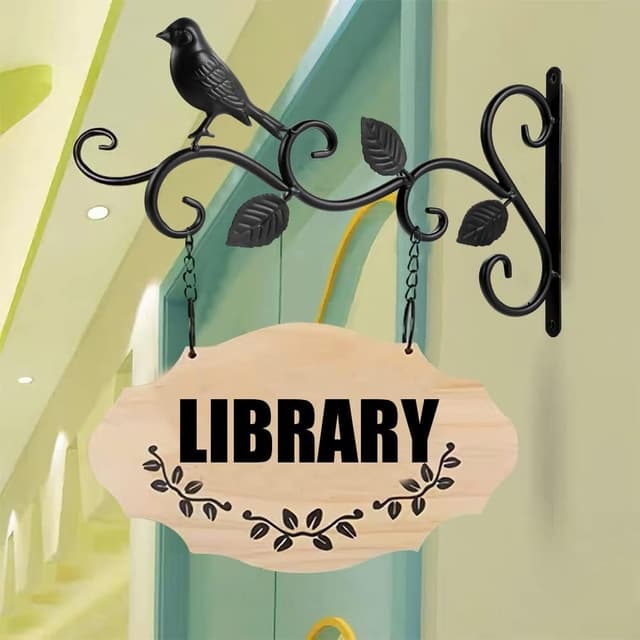 Detalle 2 de Hanging basket bracket in black steel