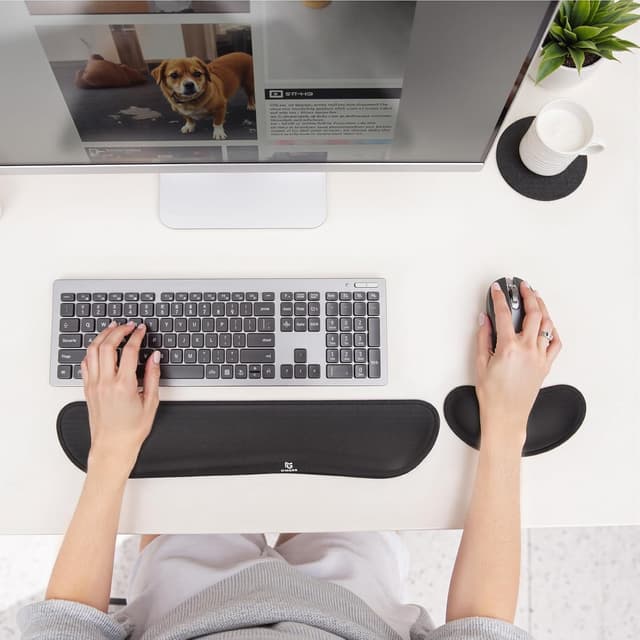 Thumbnail 6 de Gimars Upgrade Silky Gel Memory Foam Wrist Rest for Keyboard and Mouse 🖱