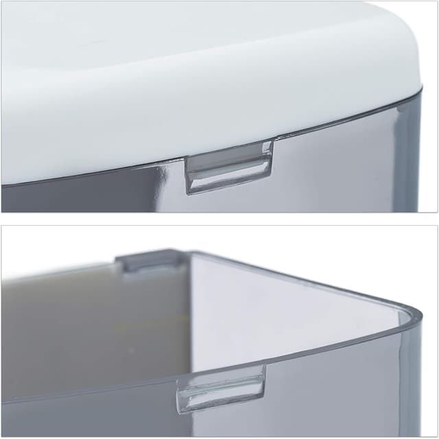 Detalle 2 de Relaxdays distributeur de savon mural rechargeable 1000 ml (blanc-noir)