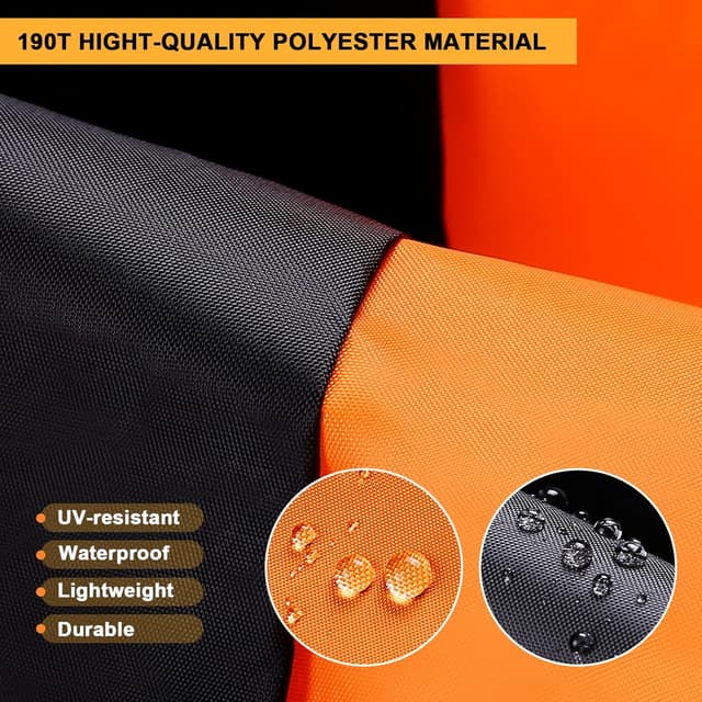 Detalle de LIHAO Motorrad-Abdeckplane Outdoor 245x105x125 cm wasserdicht mit Aufbewahrungstasche