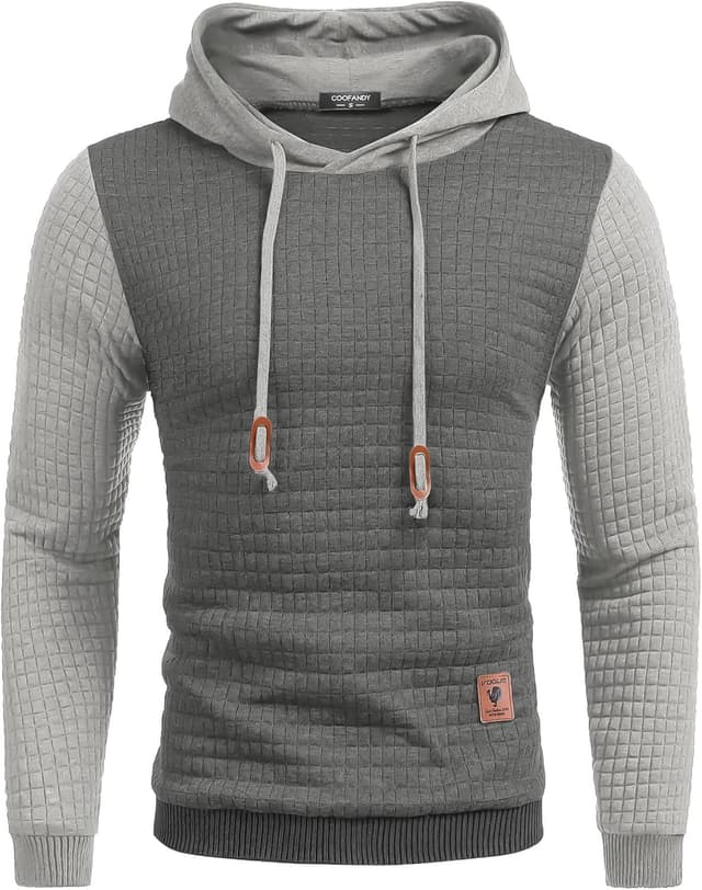 Thumbnail 5 de COOFANDY Waffle Knit Hooded Sweatshirt