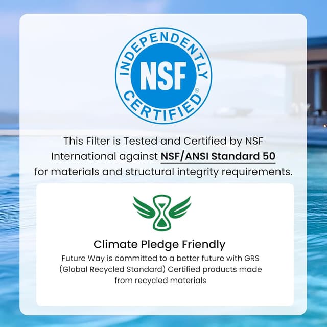 Detalle de Future Way CCP420 Pool Filter Cartridges (Replacement for Pentair Clean & Clear Plus 420) — 4-Pack