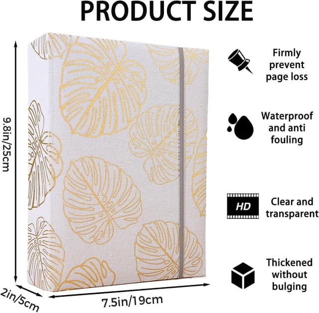 Detalle de 4x6 linen photo album 200 photos