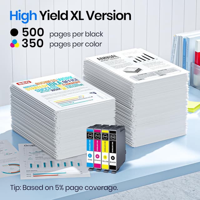 Detalle de Gureef 604XL Ink Cartridges 4-Pack 🖨