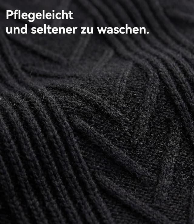 Detalle de GLESTORE Poloshirt Herren Langarm mit Giraffe-Stickerei – Casual Longsleeve