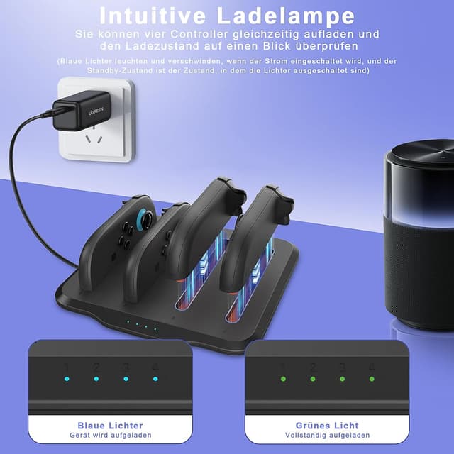 Thumbnail 2 de OdiuK Ladestation für Nintendo Switch 2