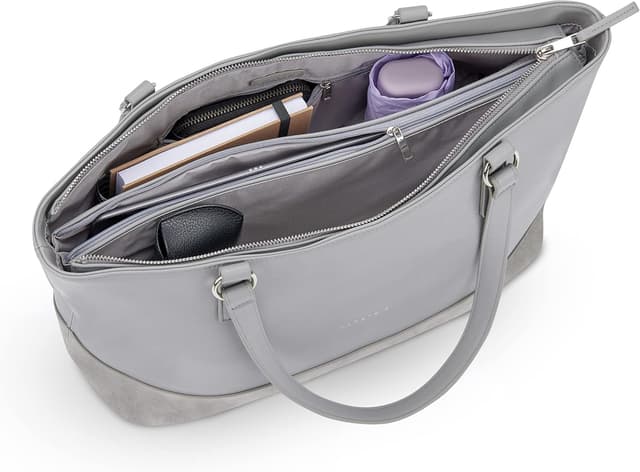 Thumbnail 6 de Expatrié Nicole – Borsa donna grande con tracolla, vano per laptop (10 L), in ecopelle PU