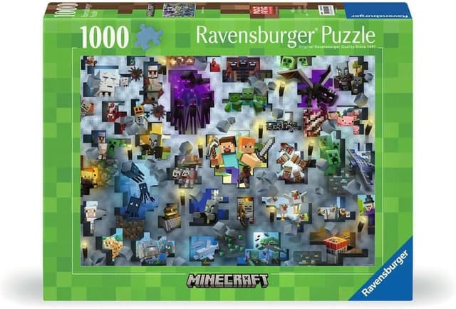 Detalle de Ravensburger Puzzle Minecraft Mobs 1000 pezzi 70x50 cm 🧩