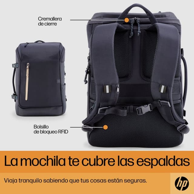 Detalle 2 de HP Travel 25L Mochila Azul