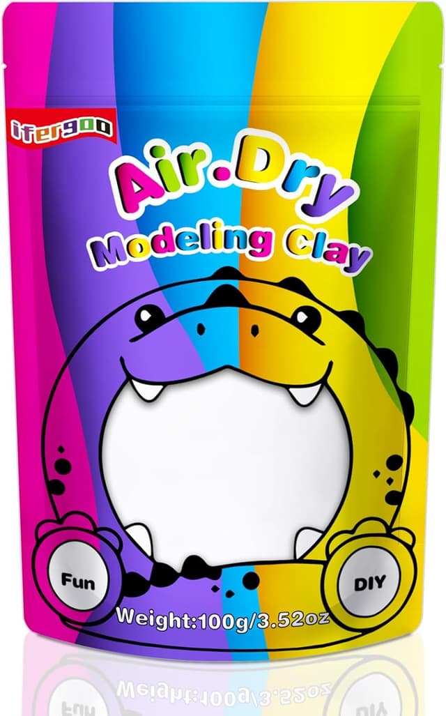 Imagen de Air dry modelling clay 100g White Clay en OfertitasTOP