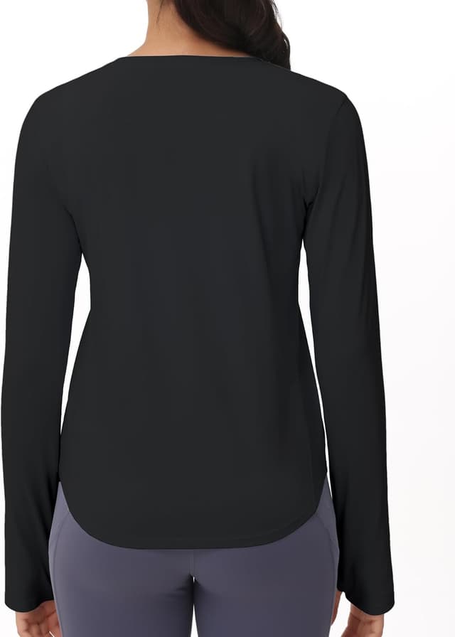 Detalle de THE GYM PEOPLE Women’s Long Sleeve Workout Shirts with Thumb Holes