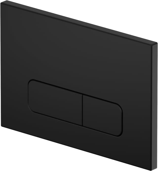Detalle 2 de Wunderbad Drückerplatte 2‑Mengen Schwarz Matt 🚽