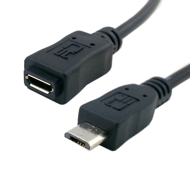 Thumbnail 6 de CY Micro-USB 2.0 Verlängerungskabel 90° abgewinkelt (Stecker auf Buchse), 0,5 m