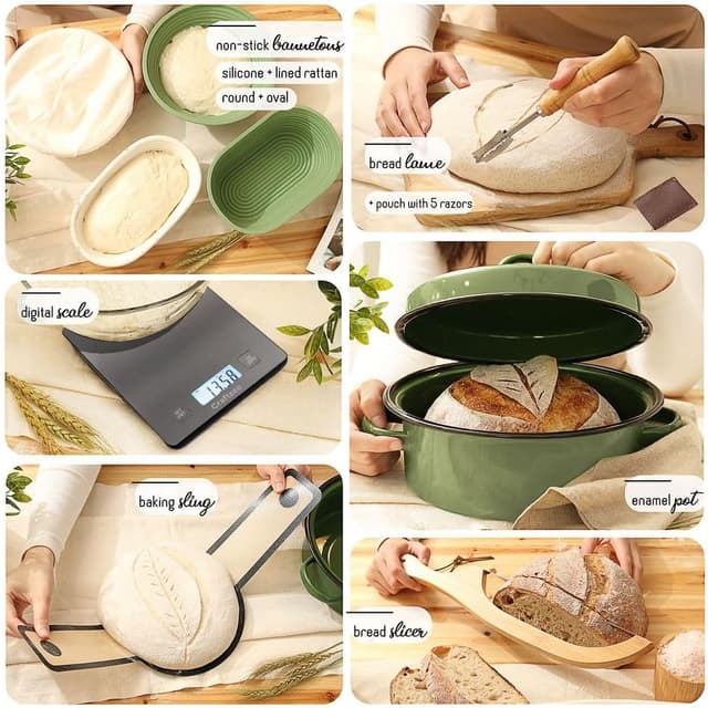 Detalle de CraftZee Sourdough Starter Kit 34 oz