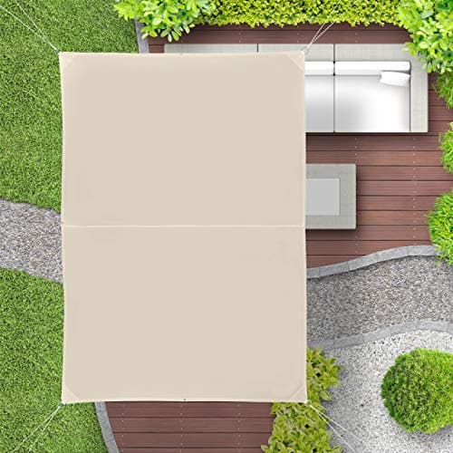 Detalle 2 de Relaxdays Toldo Vela Rectangular 2x3 m beige ☂