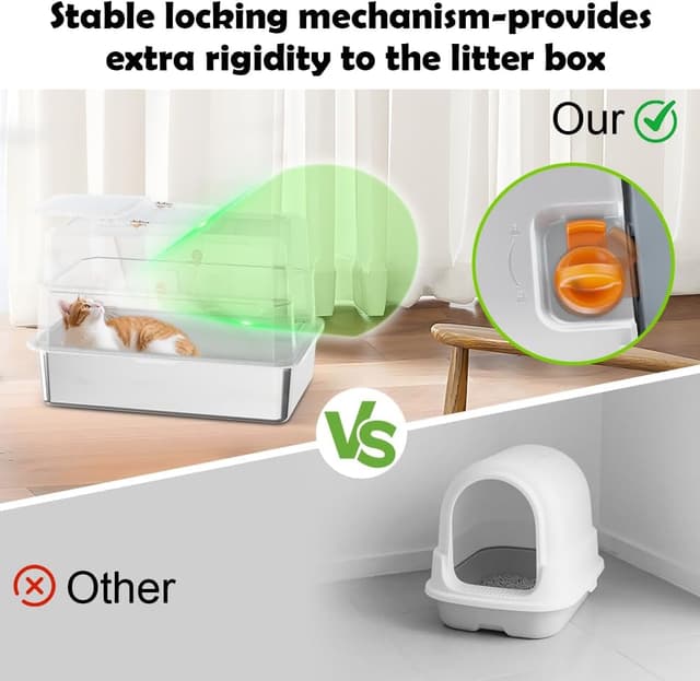 Thumbnail 4 de SZEE Cat Litter Tray 6kg stainless steel tray 🐾