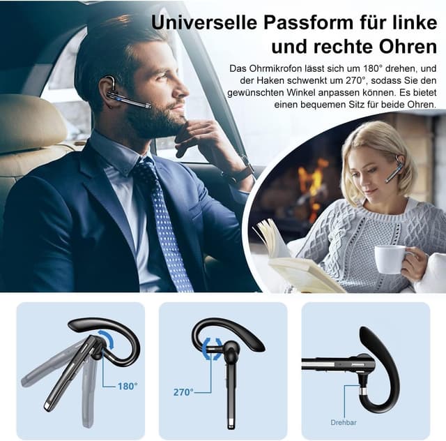 Thumbnail 4 de Boytond Headset Bluetooth 6.1 Kopfhörer, 12 Std Spielzeit