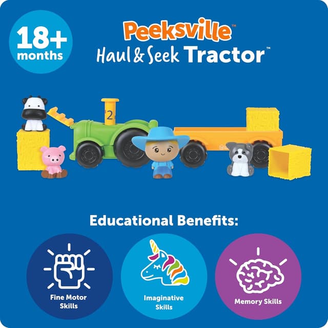 Thumbnail 5 de Learning Resources Tracteur Peeksville jouet éducatif 18 mois+