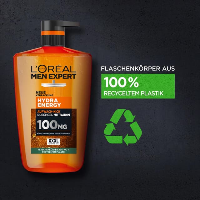 Thumbnail 6 de L’Oréal Paris Men Expert XXXL Duschgel und Shampoo Hydra Energy (Taurin) – 1.000 ml