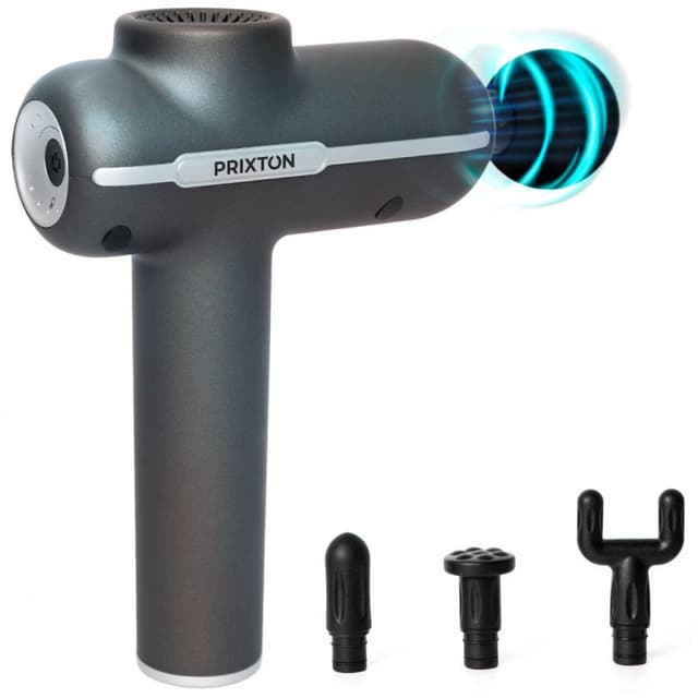 Detalle de Prixton Gun Fit Synergy pistola de masaje 4 cabezales