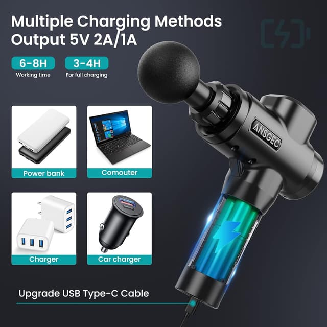 Thumbnail 2 de ANSGEC Massagepistole 30 Stufen