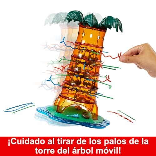Detalle 2 de Mattel Games Tumblin Monkeys Rockin Tree, juego de mesa 🎲