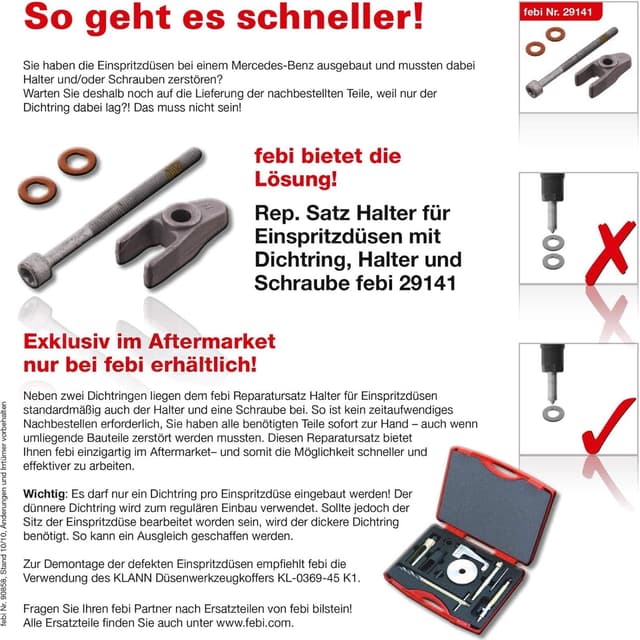 Thumbnail 1 de febi bilstein 29141 Hold Down Clip Kit