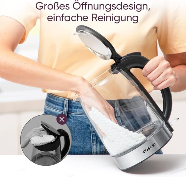 Detalle 2 de COSORI Glas Wasserkocher 1,7 L 2200 W