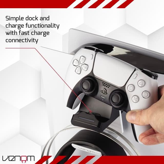 Detalle 2 de Venom PS5 Stealth Charging Dock and Headset Mount (PS5)