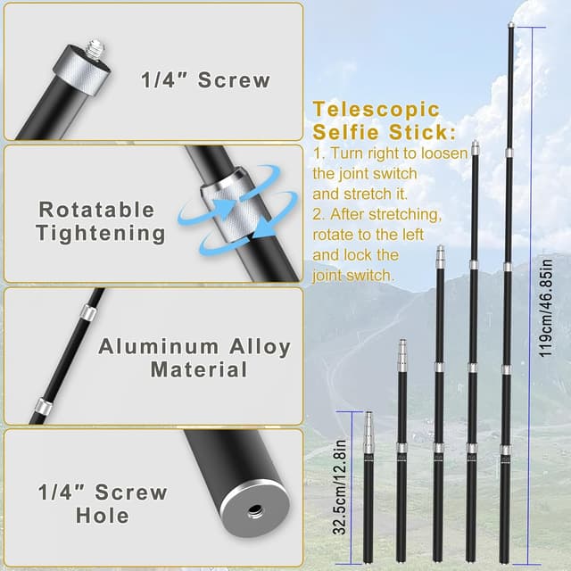Detalle 2 de UNSTINCER Action Kamera Halterung mit 5 Saugfüßen