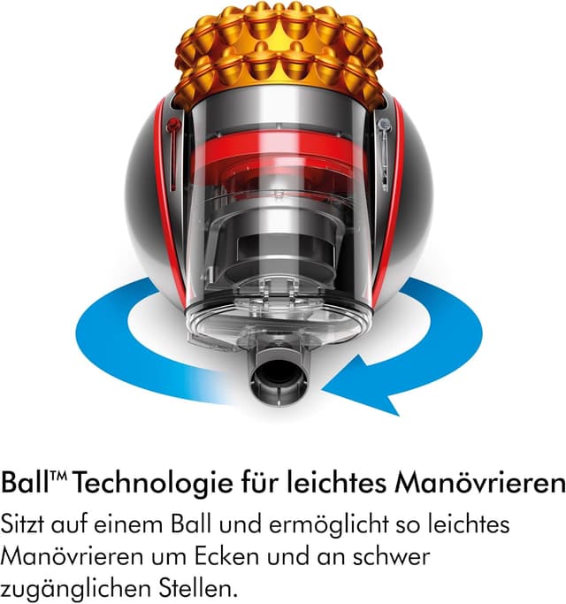 Detalle de Dyson Cinetic Big Ball Multifloor 2 Staubsauger – kraftvolle Saugleistung ohne Beutel