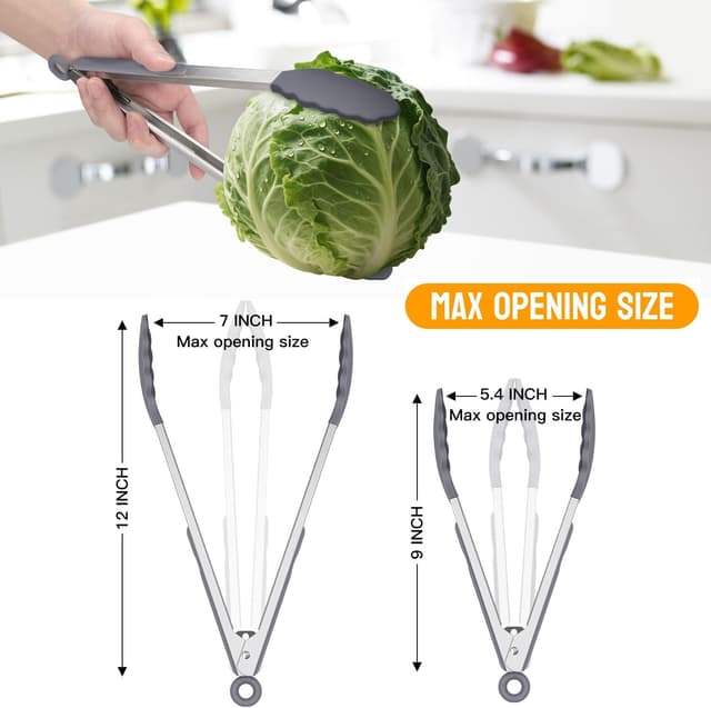 Detalle de HOTEC Pinzas de cocina 9 y 12 pulgadas