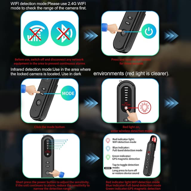Thumbnail 1 de Aroeally Rilevatore microspie 1 MHz–6,5 GHz