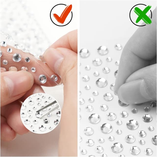 Thumbnail 2 de Vicloon Piedras brillantes autoadhesivas 2600 unidades