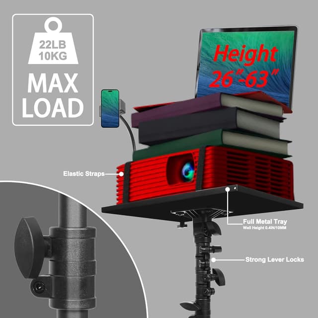 Thumbnail 4 de GlobalCrown Beamer Ständer Höhenverstellbar