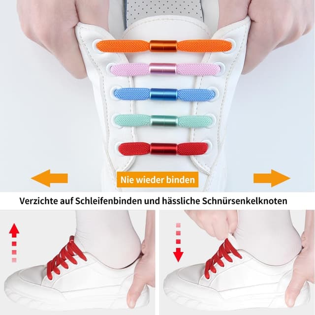 Thumbnail 2 de RJ-Sport Schnürsenkel 2 Paar elastisch