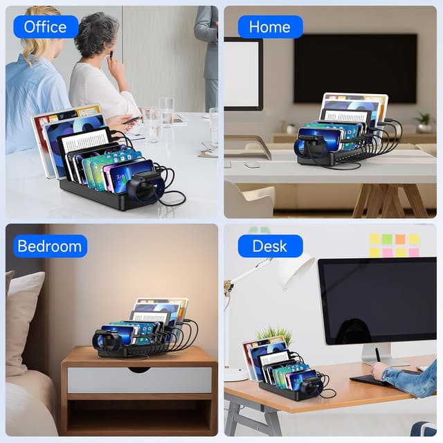 Thumbnail 6 de MERGROLY 320W 10-Port Fast Charging Station