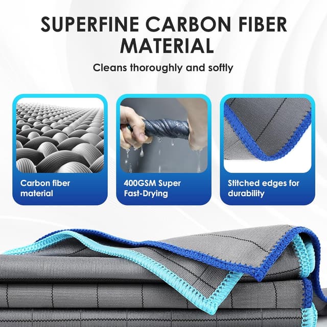 Thumbnail 2 de NEUTYPECHIC 4 Pezzi Panno Magico Vetro 40×40 CM 🧽