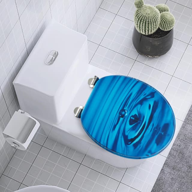 Thumbnail 6 de SINOBATH WC Sitz mit Absenkautomatik und antibakterieller Nano-Versiegelung (Navy blau)