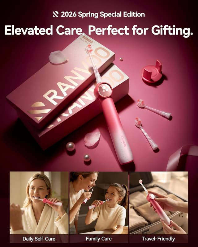 Detalle de RANVOO AirJet X5 sonic toothbrush